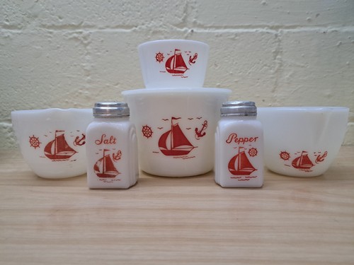 Mckee red sailboat collection - sailboat,